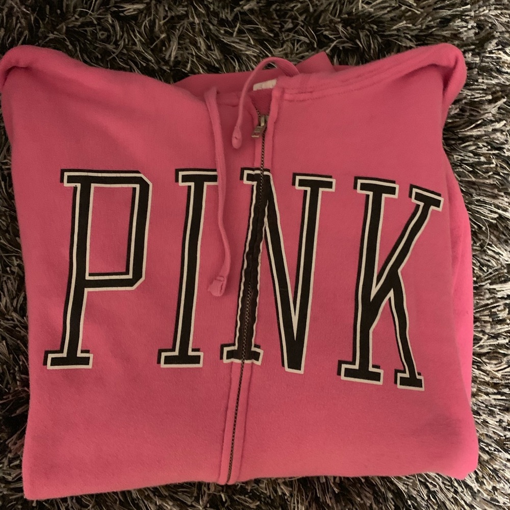 PINK zip up hoodie